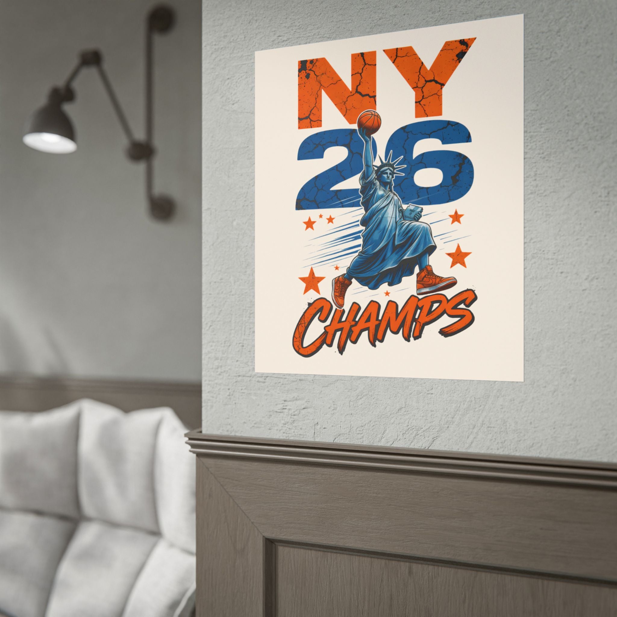 Knicks Lady Liberty 2026 Champions Poster