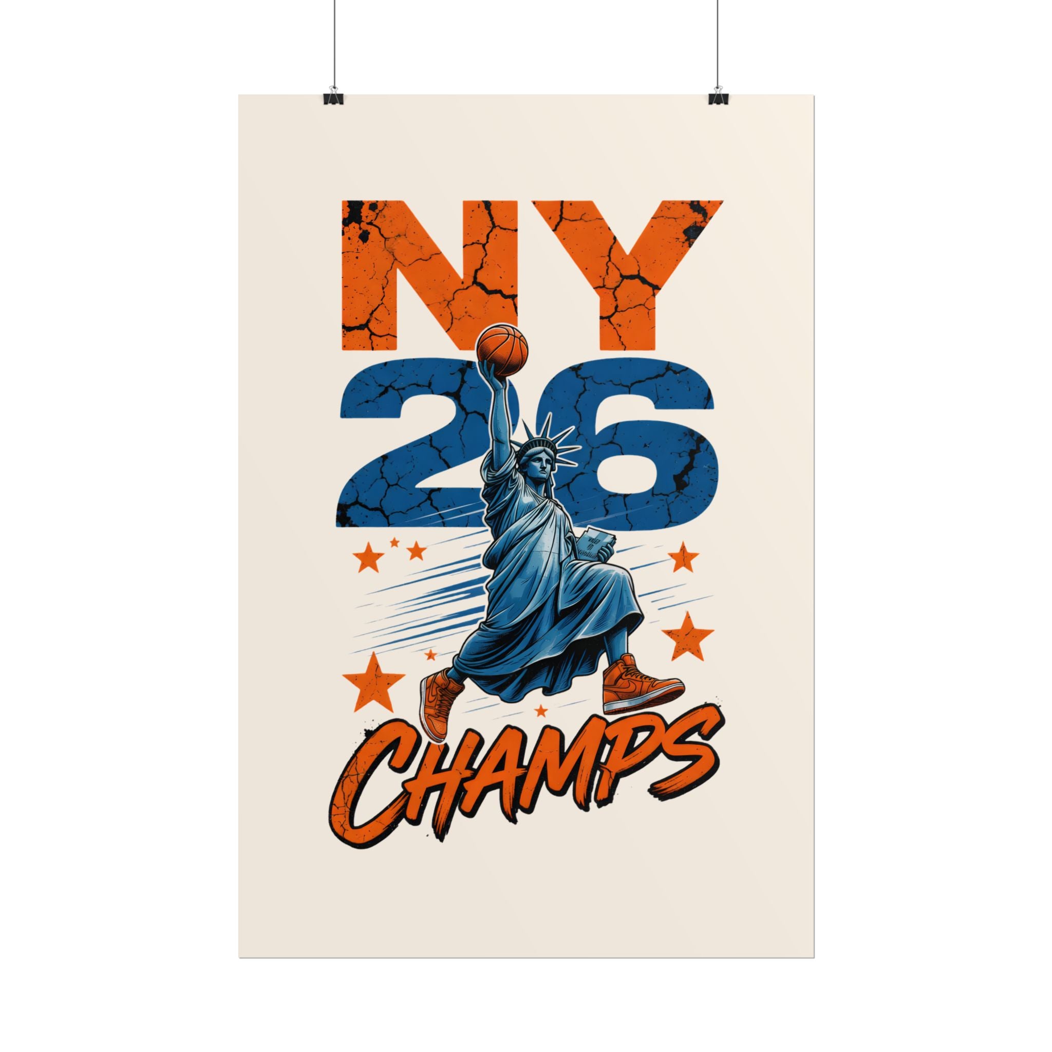 Knicks Lady Liberty 2026 Champions Poster