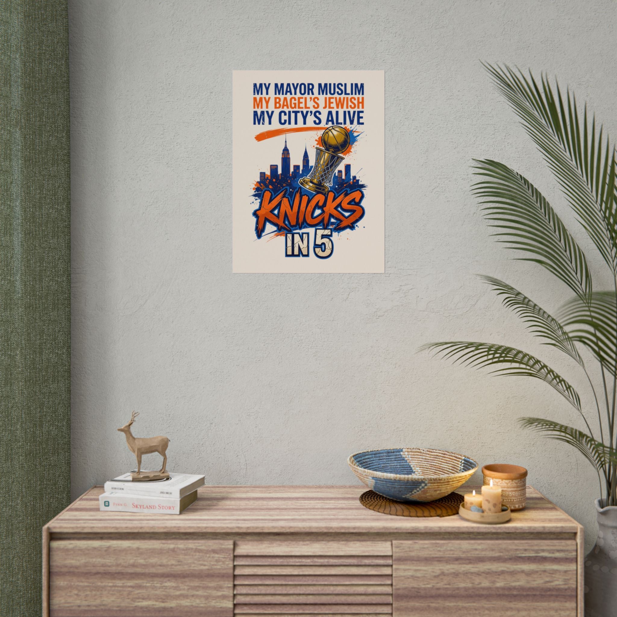 Knicks In 5 Champions Poster | My Mayor Muslim My Bagel's Jewish