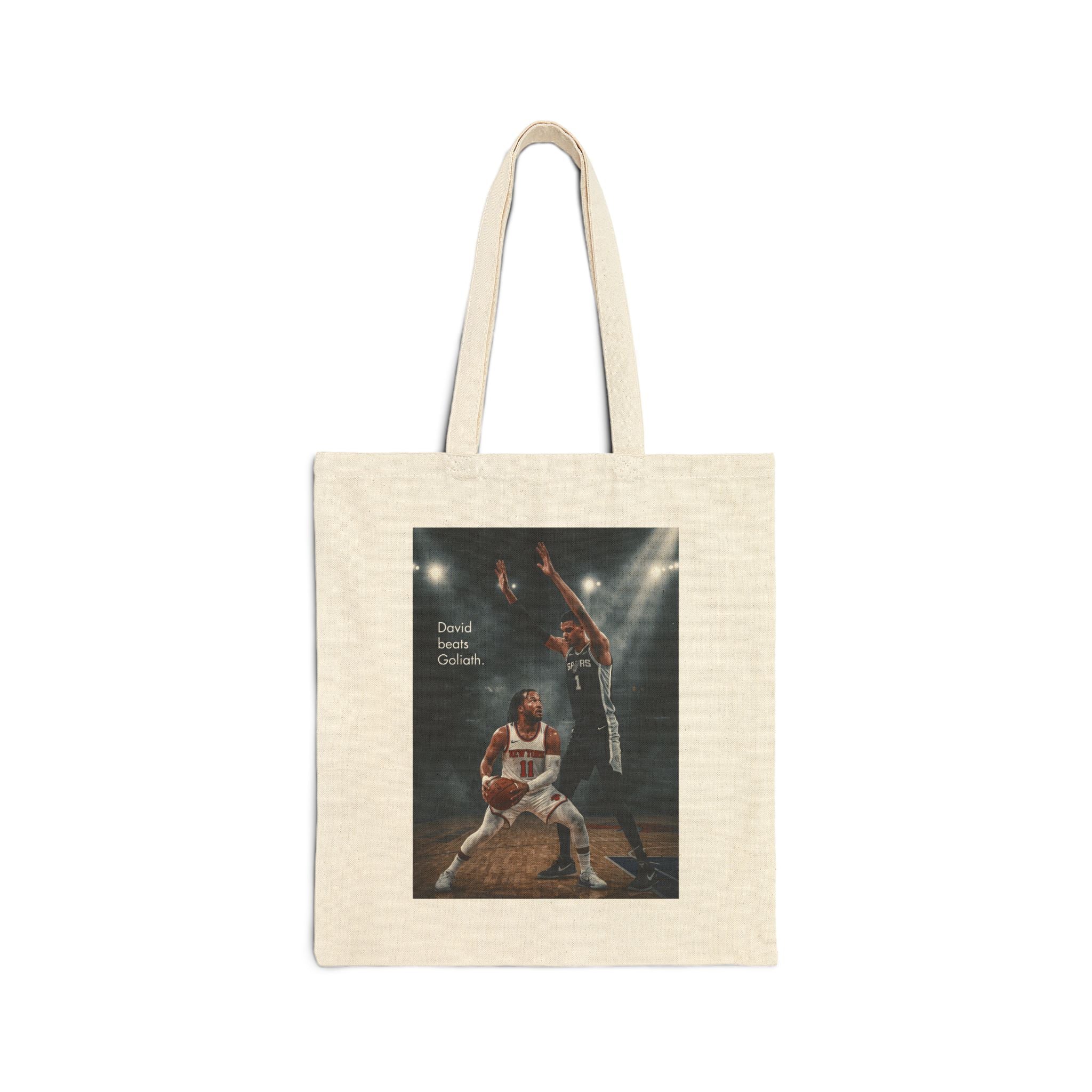 Knicks David Beats Goliath Tote Bag | 2026 NBA Champs