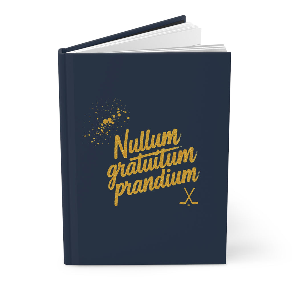 Off Campus Inspired Journal | Nullum Gratuitum Prandium (Garrett Graham Tattoo) Hardcover Notebook