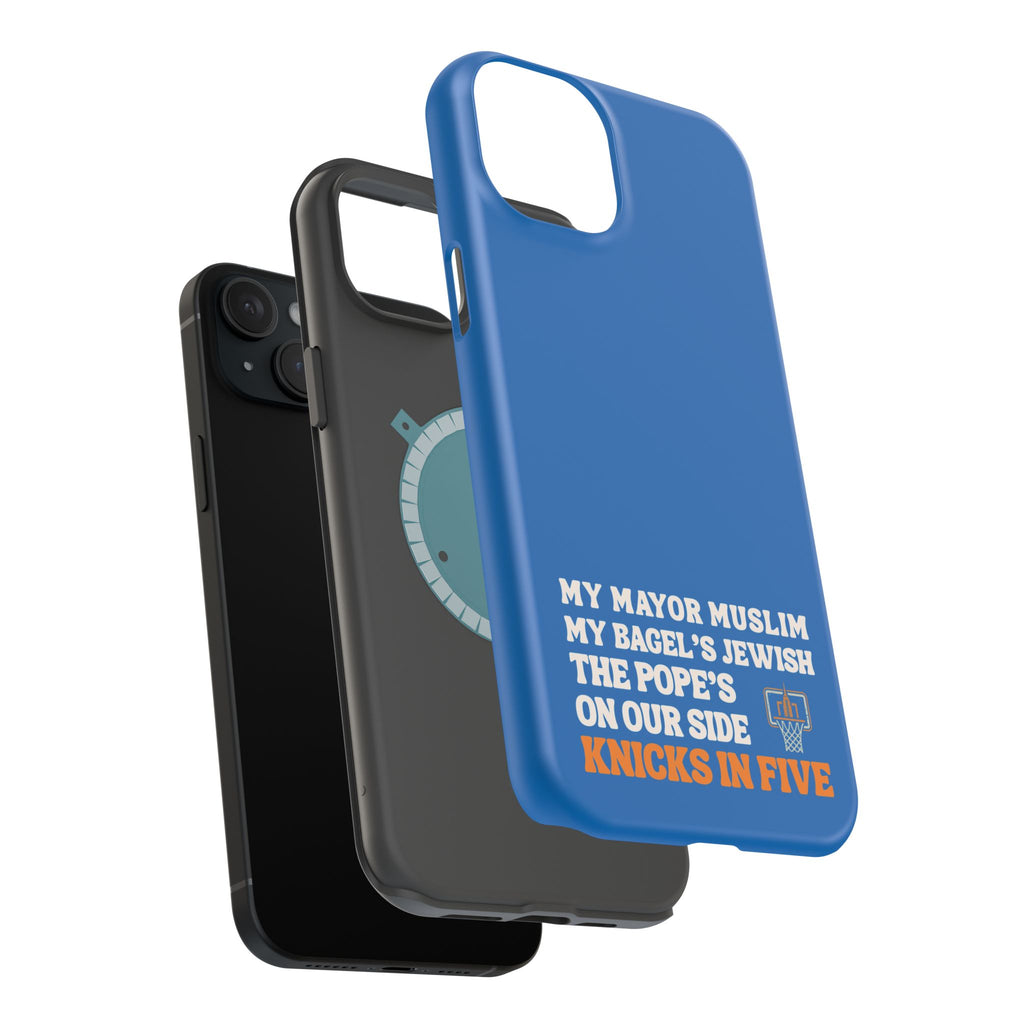 My Mayor Muslim MagSafe iPhone Case | My Bagel's Jewish The Pope's On Our Side Knicks In Five 2026 Phone Case