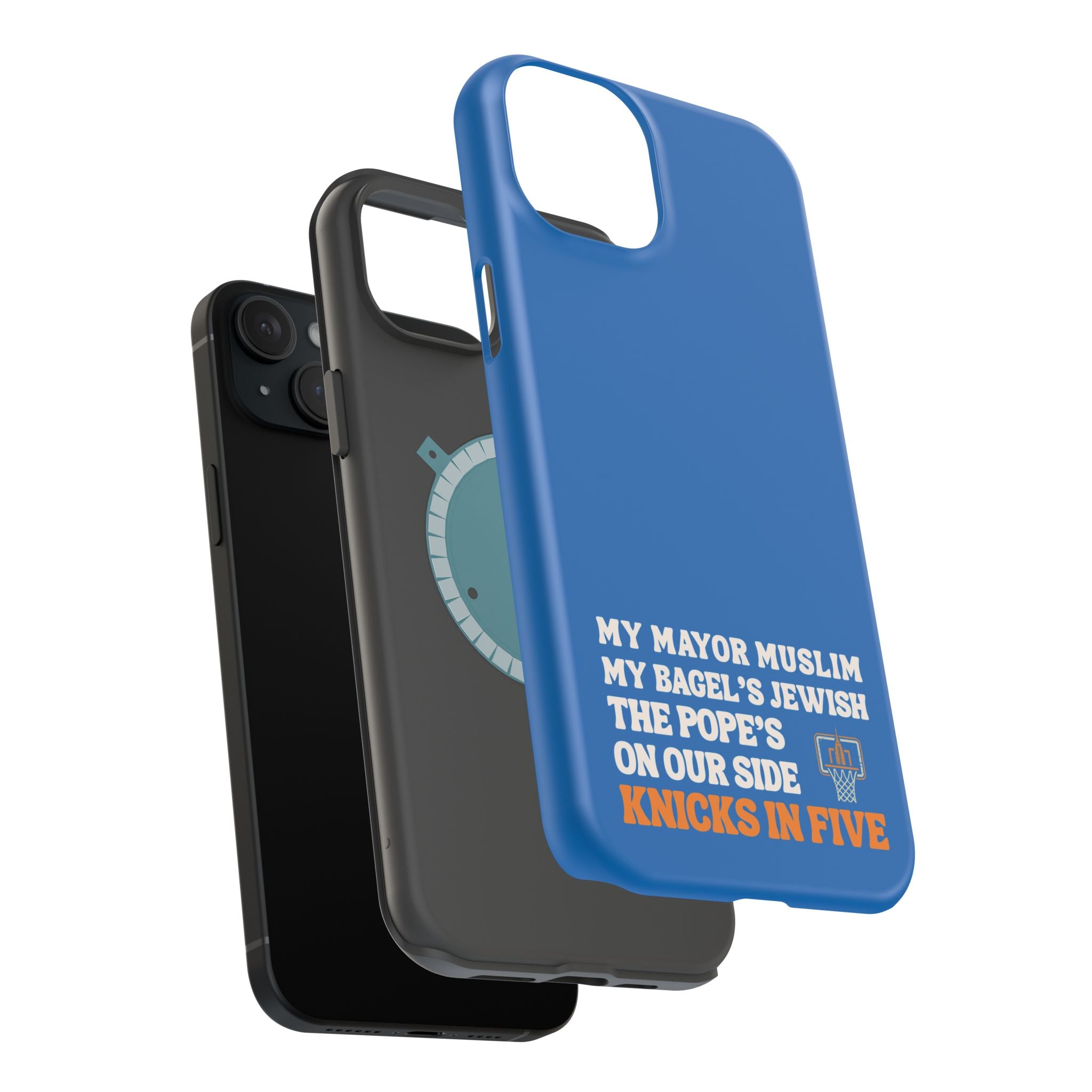 My Mayor Muslim MagSafe iPhone Case | My Bagel's Jewish The Pope's On Our Side Knicks In Five 2026 Phone Case