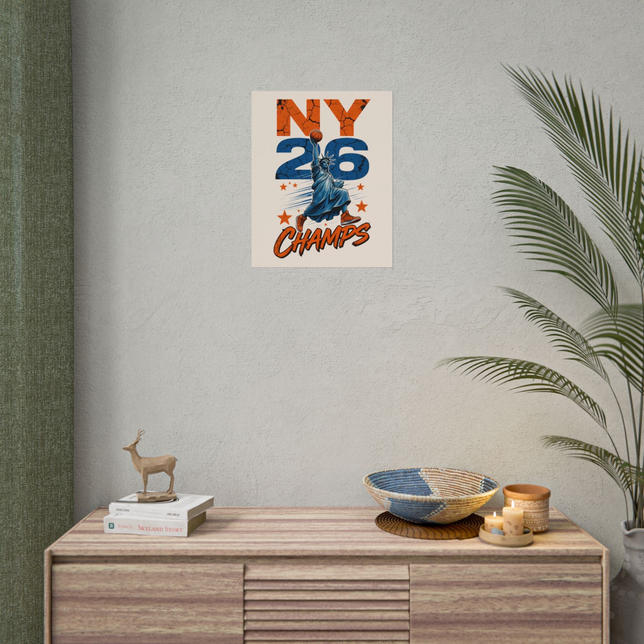 Knicks Lady Liberty 2026 Champions Poster
