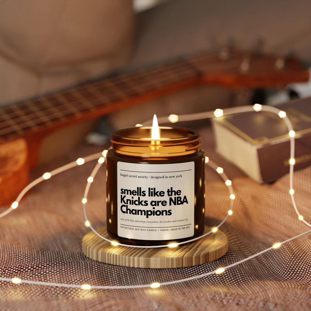 Knicks NBA Champions Candle | NY Basketball Soy Candle | 53 Year Gift