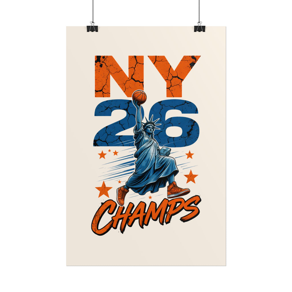 Knicks Lady Liberty 2026 Champions Poster