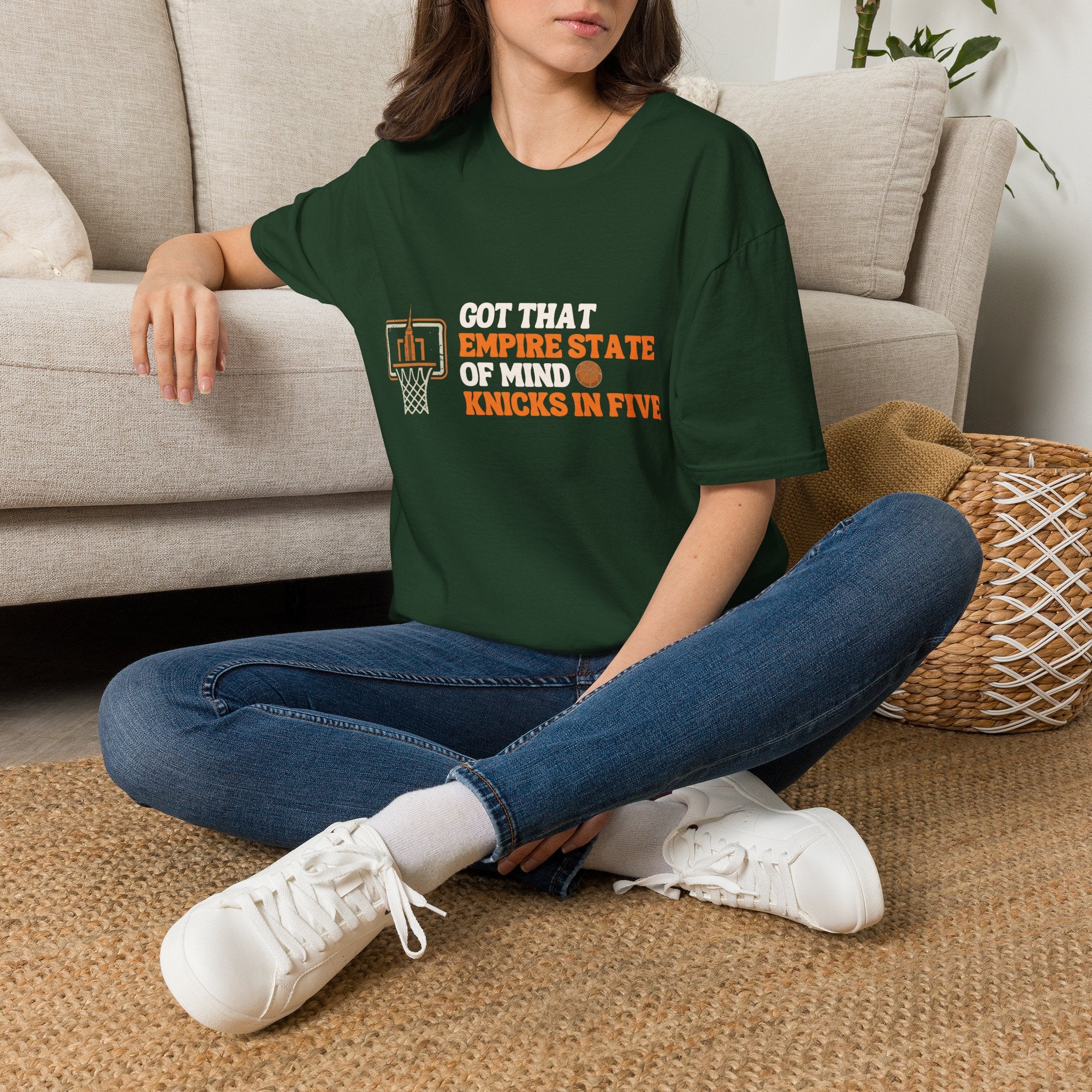 Knicks In Five T-Shirt | NY Knicks Championship 2026 Got That Empire State of Mind Tee | Basketball Gift
