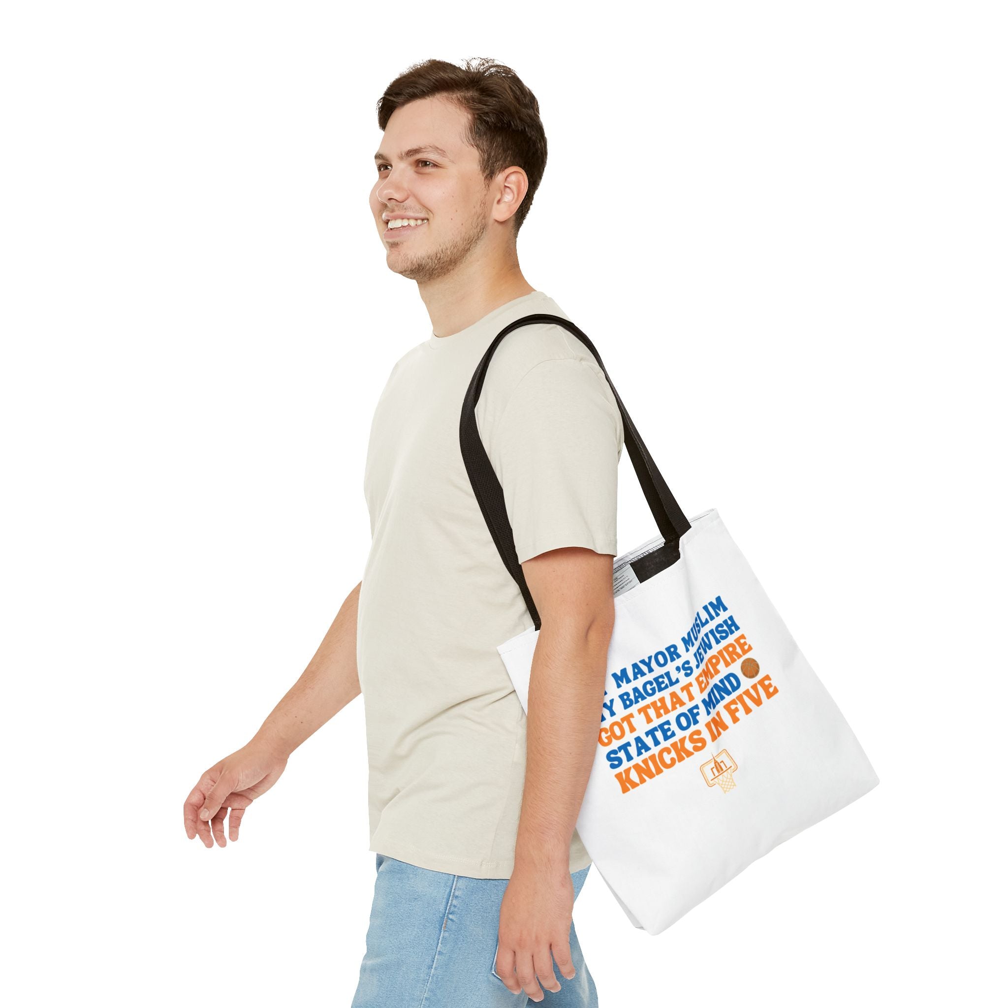 My Mayor Muslim Knicks In Five Tote Bag | NY Knicks Championship 2026 Fan-Art | Basketball Gift