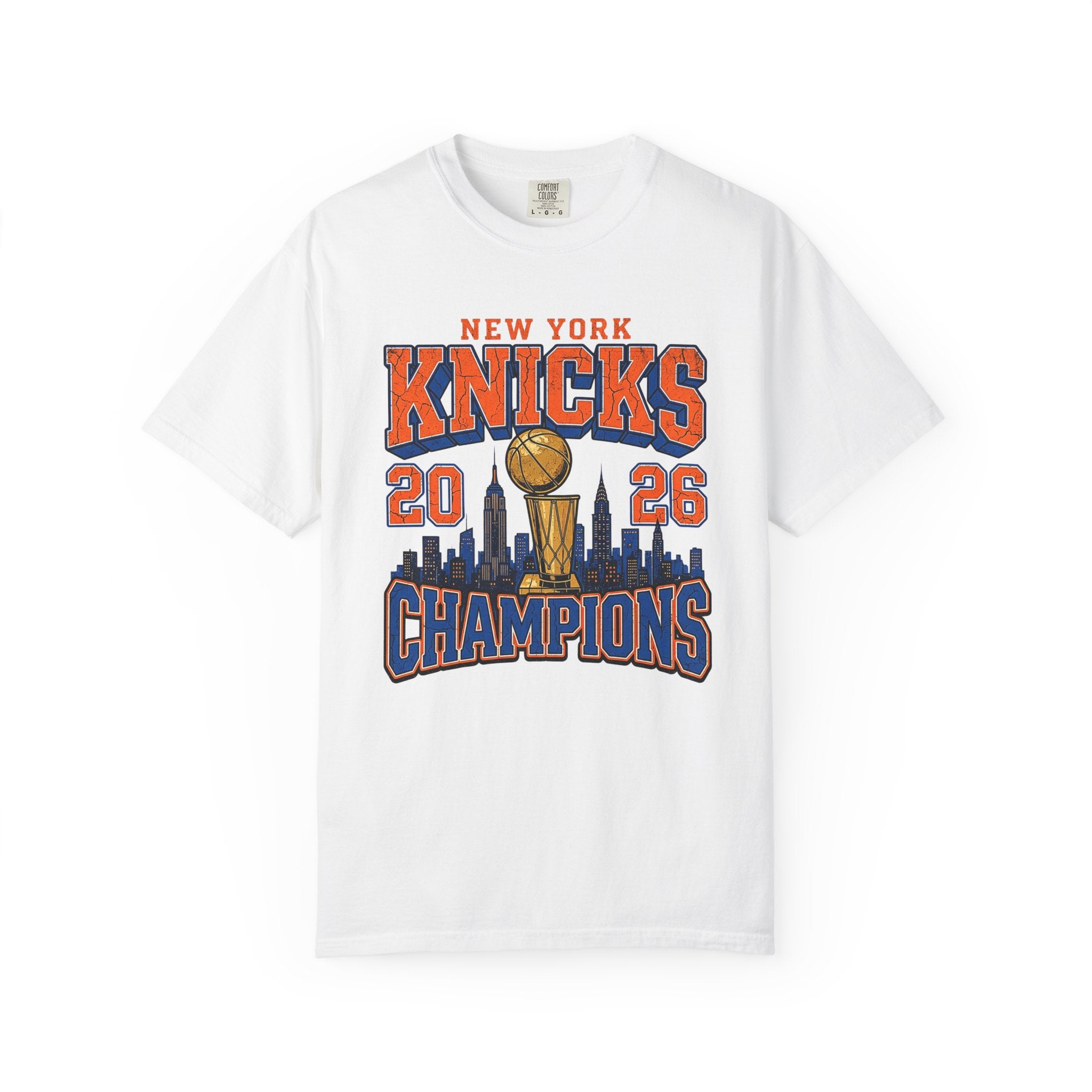 Knicks 2026 Champions NY Skyline Tee